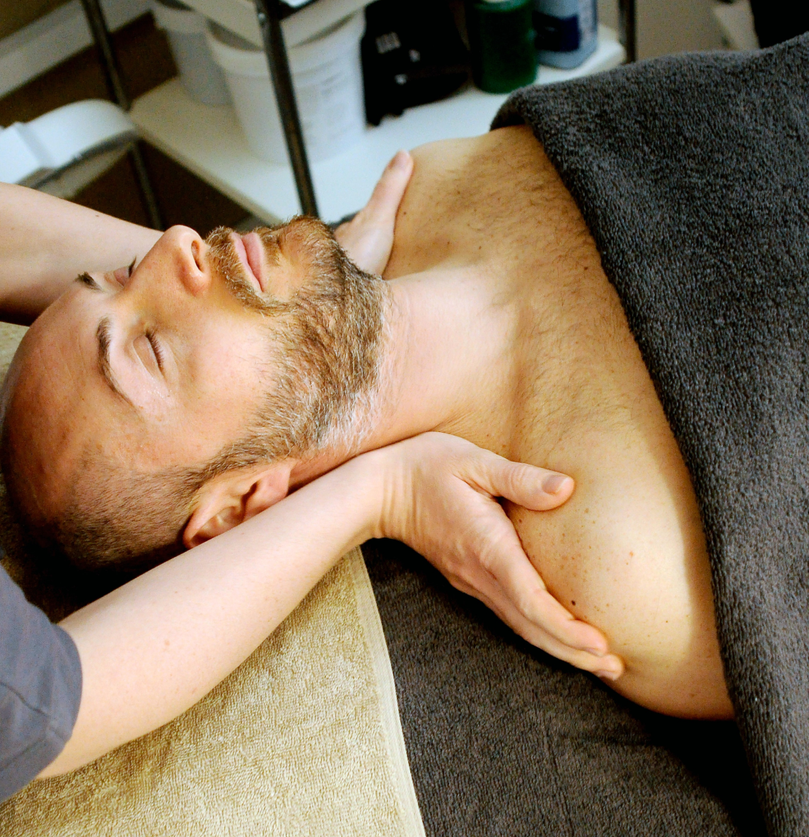 Cover photo of patient recieving a massage